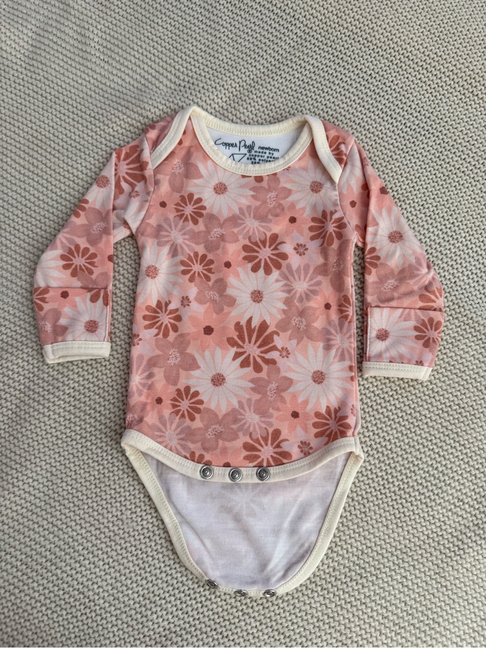 Copper Pearl long sleeve bodysuit